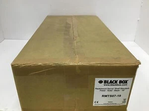 Black Box Rackmount Server Shelf Black Fixed 19" RMTS07-19 - Picture 1 of 2