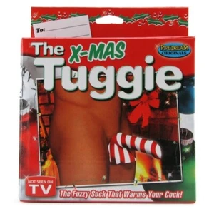 Xmas Tuggie Pipedream Peppermint Fuzzy Warm Cock Sock As Not Seen On TV Fun Gift - Picture 1 of 5