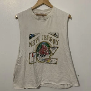 Vintage New Jersey Graphic Shirt Mens Size XL white Color. - Picture 1 of 4