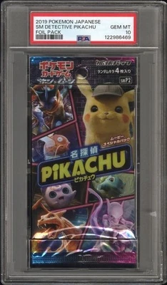 Paquete de láminas de refuerzo SM Detective Pikachu 2019 japonés PSA 10 - Charizard Mewtwo Foto 1 de 3