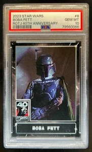 2023 Topps Star Wars ROTJ 40th Anniversary Boba Fett #8 PSA 10 - Picture 1 of 2