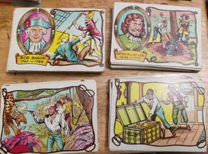 1961 Fleer Pirates Bold Cards JUEGO COMPLETO de 66 ex capitán William Kidd - Imagen 1 de 5