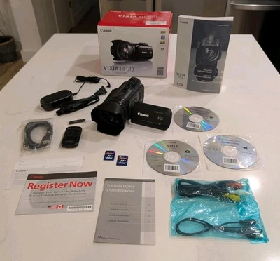 Canon Vixia HFG10 AVCHD Full HD 1080 CMOS Pro Camcorder + Accesories (MINT) - Image 1 of 4