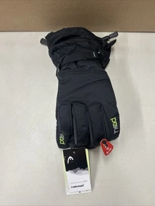 Head Junior Jr Black Insulated Ski Snowboard Winter Gloves M/6-10 * NEW w/ TAGS - Picture 1 of 2