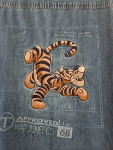 Disney TIGGER Denim Button Up Shirt. Men's M( could Be Women's Large) - Picture 1 of 8