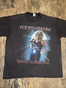 Whitesnake David Coverdale Vtg 1987 Concert Tour T-Shirt Rock - Medium - Picture 1 of 8