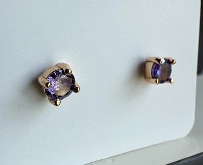 Bomb Party Simply Studs 2023 Candyshop Drops *1 Pair Purple CZ Studs Only - Image 1 of 4