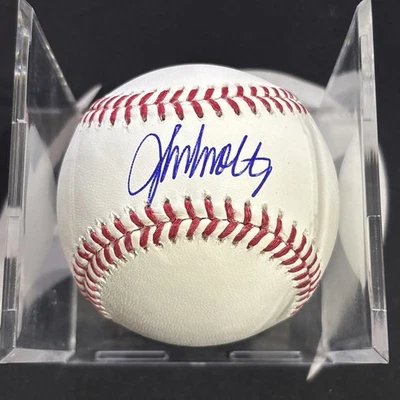 John Smoltz Signed Rawlings Official National League Baseball JSA COA BRAVES  - Image 1 of 4