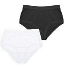 A2Z Ladies Plain Full Briefs Underwear Pack Of 3 Adjustable Waist Hipster Panty