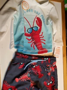 Bañador y camisa protectora contra erupciones Carter's para niños pequeños $17.99 Nuevo - Imagen 1 de 7