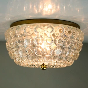 Decken Lampe Limburg Glas Bubbles Plafoniere Design Leuchte Vintage alt 60-70er - Bild 1 von 12