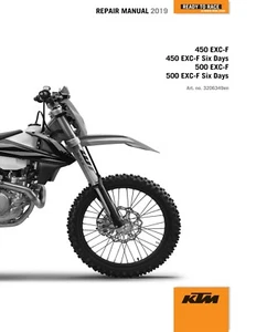 Libro manual de reparación de taller de servicio KTM 2019 500 EXC-F - Imagen 1 de 12
