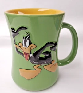 LOONEY TUNES XPRES WB 2007 3D DAFFY DUCK "YOU'RE DESPICABLE!" GREEN MUG 12oz - Picture 1 of 5