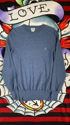 Suéter de lana azul Vivienne Westwood con logotipo de orbe para hombre talla L Foto 1 de 4