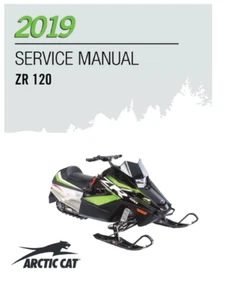 Arctic Cat ZR120 Series Snowmobile Service Manual | 2019 | MAILED CD OR USB - Imagen 1 de 13