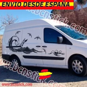 Kit Pegatinas Laterales Ola camper furgoneta Vinilo Decal Caravana - Imagen 1 de 2