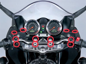 Suzuki GSF600 GSF1200 Bandit Stainless Steel Controls Screws Bolts kit Handlebar - Picture 1 of 4