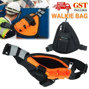 Portable Walkie Harness Chest Rig Radio Bag Vest Front Pack Pouch Holster Supply - Picture 1 of 14