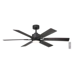 Home Decorators Collection Ceiling Fans w/ 1-Light 56" Indoor Casual Matte Black - Picture 1 of 12