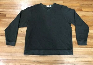 L.L.Bean Sweatshirt Men's Large Black 100% Cotton Long Sleeve Crew Neck Pullover - Picture 1 of 5