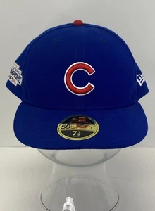 Chicago Cubs New Era 59Fifty Blue Low Profile MLB On Field - Größe 7 7/8 - NEU - Bild 1 von 8