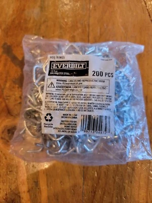 12.5 号镀锌钢链环栅栏猪圈(200 件/袋)。 1005654 — 第 1/4 张图片