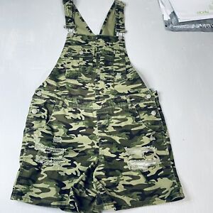 No Boundaries Women Juniors Large 11/13 Camo Overalls shorts