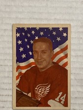 1963-64 PARKHURST #56 BILLY McNEILL RED WINGS -Small Paper Loss On Back -