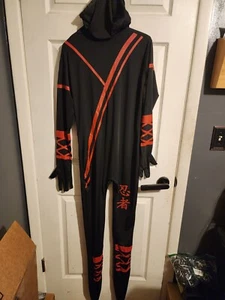 Rubies 2nd Skin Ninja Costume, Morphsuit With Attached Hood Mens X-Large - Picture 1 of 6