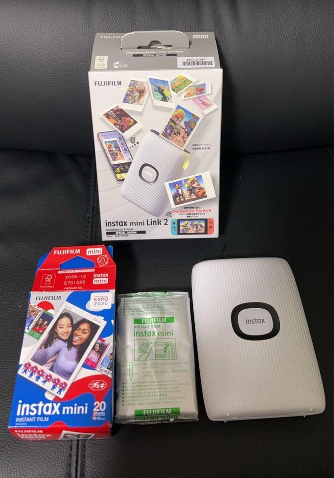 FUJIFILM FUJIFILM instax mini Link2, CLAY WHITE  from JAPAN FujiFilm USED - Image 1 of 1