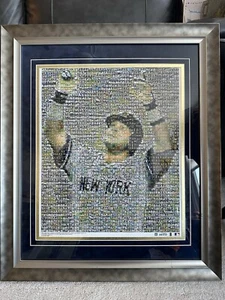New York Yankees MLB~ Foto Mosaico 28x24 Enmarcado Steiner Sport ~Raro~ - Imagen 1 de 13