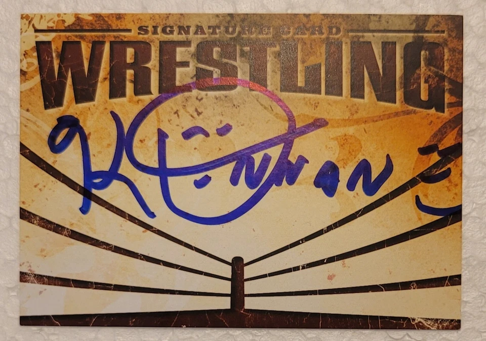 KONNAN Signature Card AUTO signed Autograph NWO WCW AAA TNA - Image 1 of 1