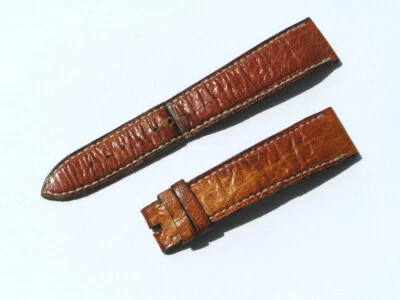 Blancpain 19mm 19/15  75/110 Leather brown Watch Band Strap I437 - Imagem 1 de 4