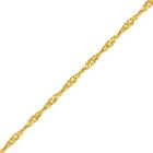 14K Solid Yellow Gold  Singapore Chain Necklac Women's 1.80mm size 16"-24" 