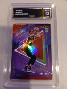 2020-21 Panini Recon #36 Jalen Smith Rookie Holo Red Serial #81/199 GMA 10 Gem - Picture 1 of 2