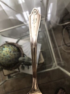 Georgian Community Plate by Oneida Silver, SP 1912, Gravy Ladle w/D Monogram - Picture 1 of 3