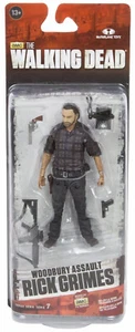 THE WALKING DEAD TV SERIES 7 WOODBURY ASSAULT RICK GRIMES 5-INCH ACTION FIGURE - Picture 1 of 2