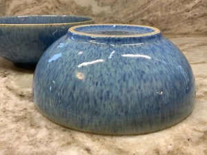 Denby Blue Speckle Soup, Cereal Bowls. 28 Ounce Size. 6.5 Inch. Set Of 2. New. - Picture 1 of 12