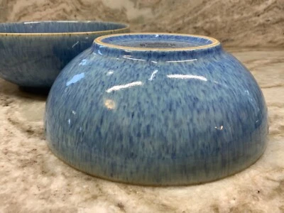 Denby Blue Speckle Soup, Cereal Bowls. 28 Ounce Size. 6.5 Inch. Set Of 2. New. - Image 1 of 4