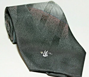 Corbata Don Loper Para Hombre Poliéster/Seda Cobre Dorado Plata Colores Metálicos Logo DL - Imagen 1 de 8