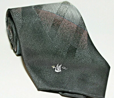 Corbata Don Loper Para Hombre Poliéster/Seda Cobre Dorado Plata Colores Metálicos Logo DL  Foto 1 de 4