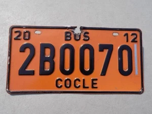 2012 Panama Cocle Bus License Plate 2B0070 Great Color! ~FastFreeShip~ - Picture 1 of 2