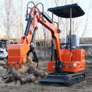 FREE SHIP Mini Excavator 1 Ton Digger 13.5hp Gas Tracked Crawler B&S EPA Engine - Picture 1 of 23