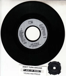 ACE OF BASE  Don't Turn Around 7" 45 rpm vinyl record NEW + juke box title strip - Picture 1 of 1