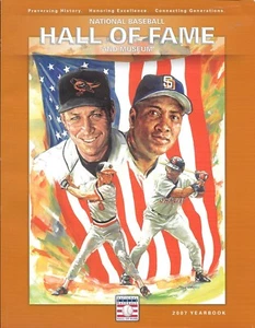 OZZIE SMITH 2002 & CAL RIPKEN JR/TONY GWYNN 2007 BASEBALL HALL OF FAME YEARBOOKS - Picture 1 of 2