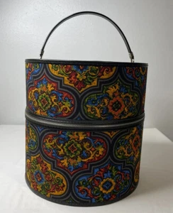 Bagmaster Vintage MCM Travel Wig Hat Case Colorful Pattern Luggage USA Miami, FL - Picture 1 of 14