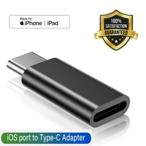 Female to Type C Male Converter Fast Charging Adapter USB-C For iPhone 16 iPad - Picture 1 of 9