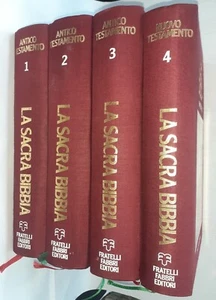 LA SACRA BIBBIA ANTICO NUOVO TESTAMENTO TAVOLE DORE 4 VOL - AAVV - FABBRI - 1977 - Picture 1 of 5