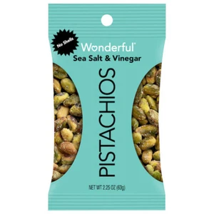 Wonderful Pistachios Sea Salt & Vinegar, 2.25 Ounces, 24 Per Case - Picture 1 of 2