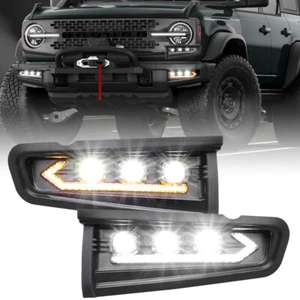 LED Daytime Running Lights Bumper Fog Lamp Replacement For Ford Bronco 21-24 - Bild 1 von 9